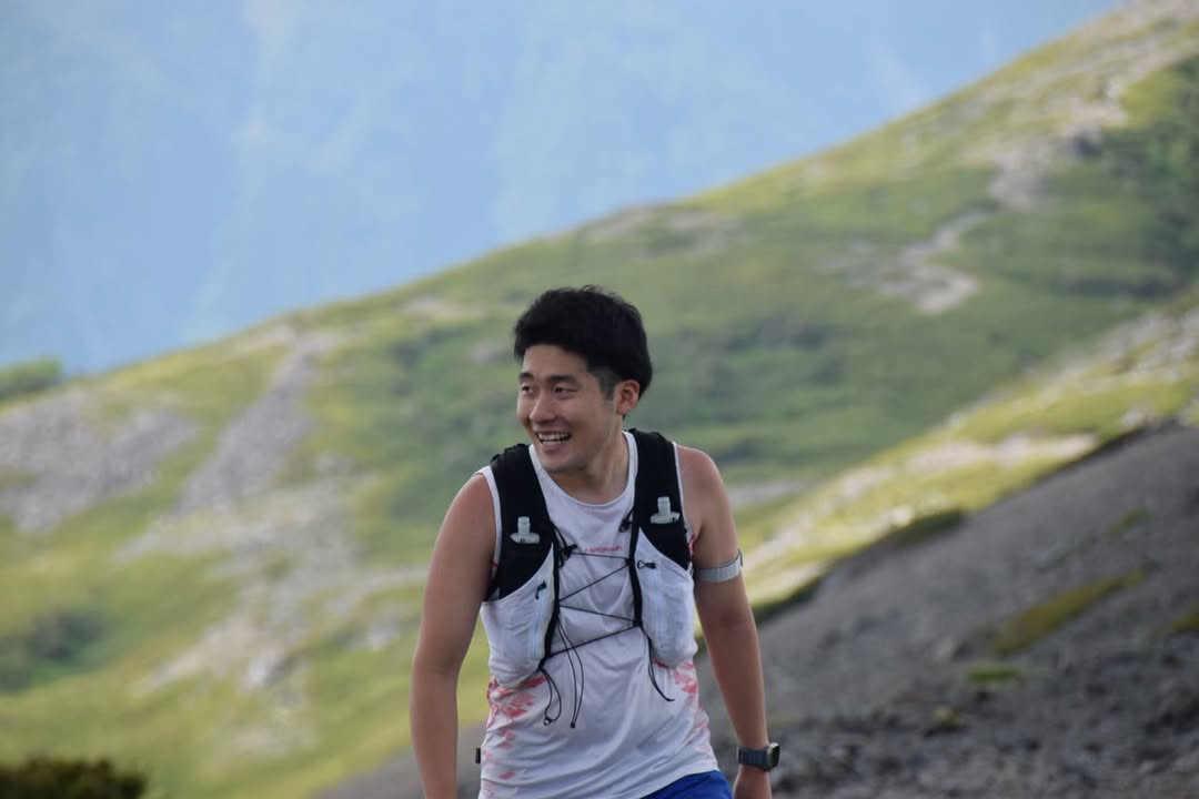 山を走る